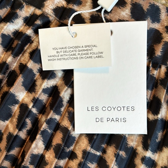Les Coyotes de Paris pleated leopard skirt, NWT - Picture 5 of 8